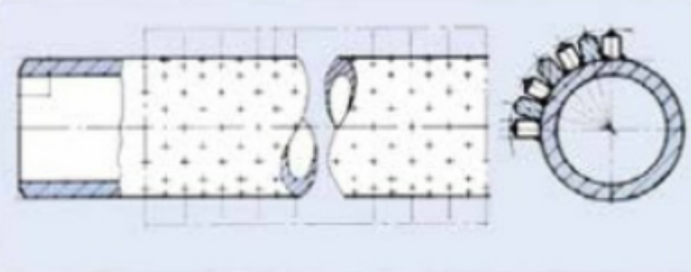 Studded Tube ДЕЛЛОК Застегнутая труба с ногтями для теплопередающего котла