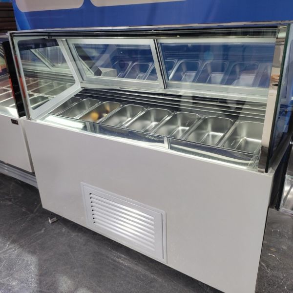 Luxury Ice Cream Gelato Display Freezer Food Grade Popsicle Fridge Cabinet