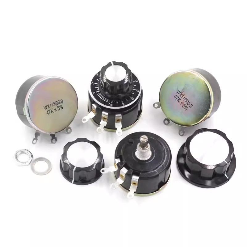 WX111 WX030 Одноразовый поворотный проволочный потенциометр 3W регулируемый резистор