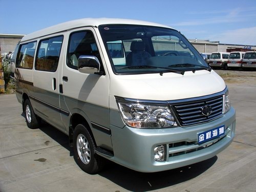 11- 14 Seats Van Mini Bus , Mini Bus Van Front Engine EURO 2 White