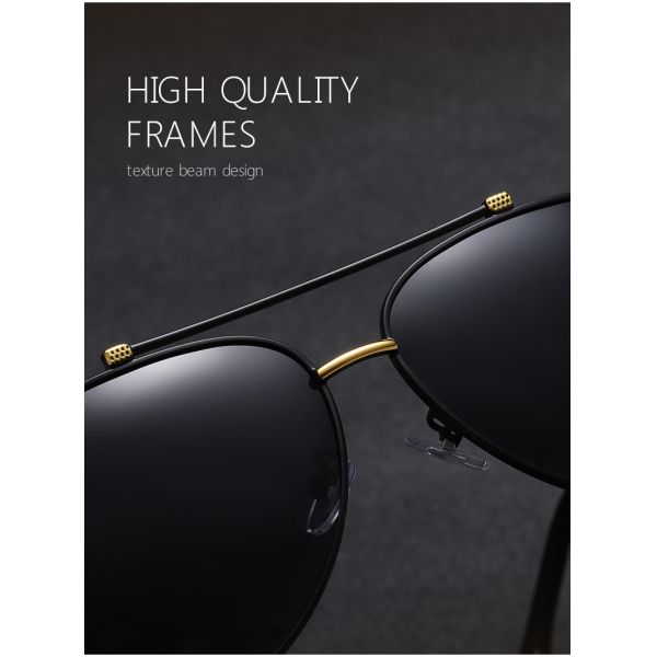 Shades Trendy UV400 Polarized Stylish Sunglasses TAC Luxury Men BSCI