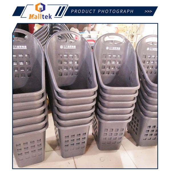 Supermarket Shopping Basket With Wheels