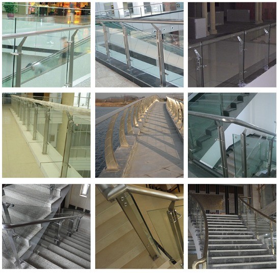 Stainless Steel 304/316 Stair Balustrade Brackets for Terrace Deck Railing Design