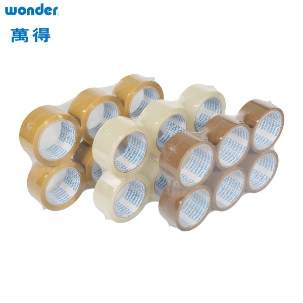 Sealing BOPP Self Adhesive Tape , Printed 3 Inch Bopp Tape with 76.2mm Inner Core