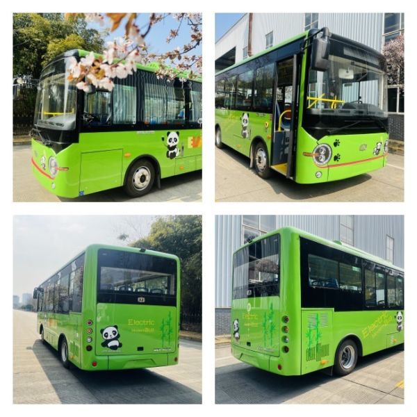6.6m Electric City Bus Zero Emission ZEV Bus 24 Seater for Urban Transportation