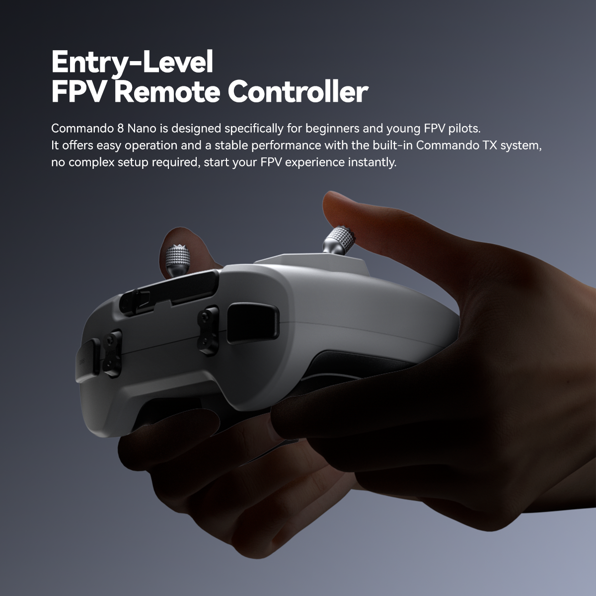 Hot IFlight Commando 8 Nano Radio Transmitter ELRS 2.4GHz Remote Controller With TCXO EdgeTX FPV Drone Accessories For Beginner