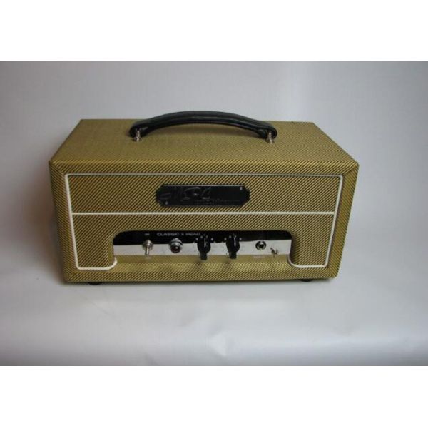 5F2A Style Champ Handmade Tweed Guitar Amplifier Head, 5W with Volume and Tone Control Classic A Tube Guitar Amp