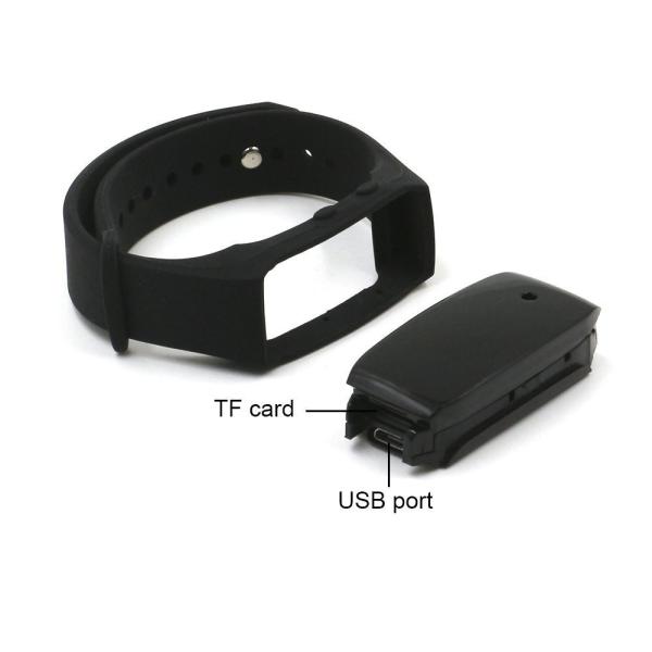 Spy Camera GSmade HD 1080p Hidden Camera 32GB Buckle Bracelet Sports Camera Rechargeable Portable Wristband Surveillance