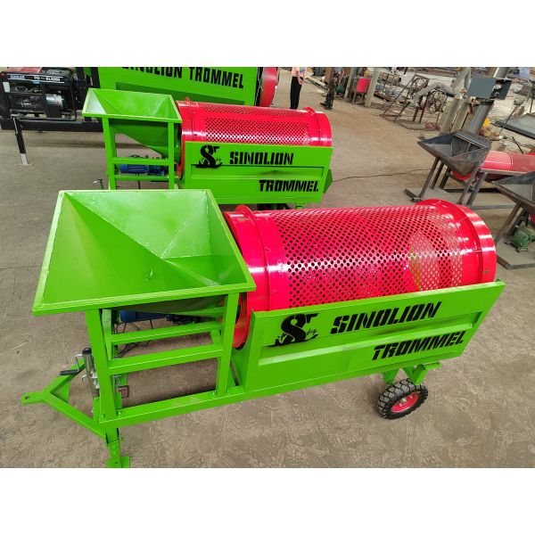 Small Processing Capacity Mobile Rotary Screening Equipment with High Recovery Rate
