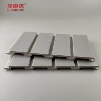 Panneaux muraux à lattes pour luminaires personnalisés, panneau de garage en PVC gris, intérieur