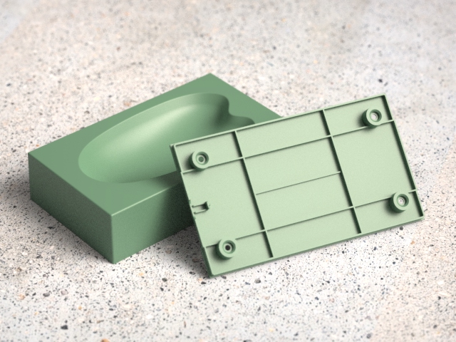 OEM / ODM: Custom electronic Enclosures mold / Beauty Instrument Base (1*8) No.24312