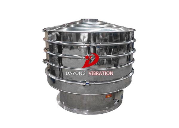 Stainless Steel Circle Three-D 20 Mesh Cooffe Powder Rotary Vibrating Screen With 0.75kw