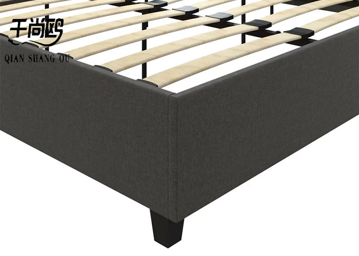 Sturdy Classic Linen Tall Upholstered Bed Home furnishings Size customized