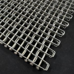 304 Flat Stainless Steel Wire Mesh Conveyor Belt For Heavy Machine   Shrink wrap conveyor