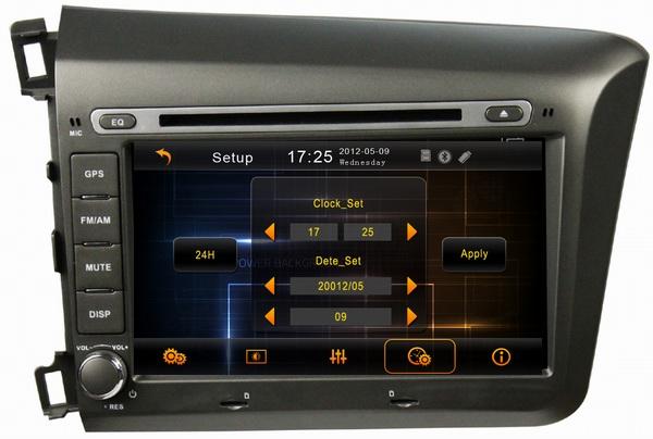 Ouchuangbo car dvd systems for Honda Civic 2012 with car mp3 players OCB-8036