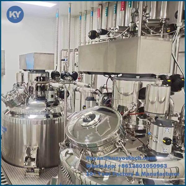 Tanque de fusión de gelatina de 600L con diseño de vacío de 0.09Mpa
