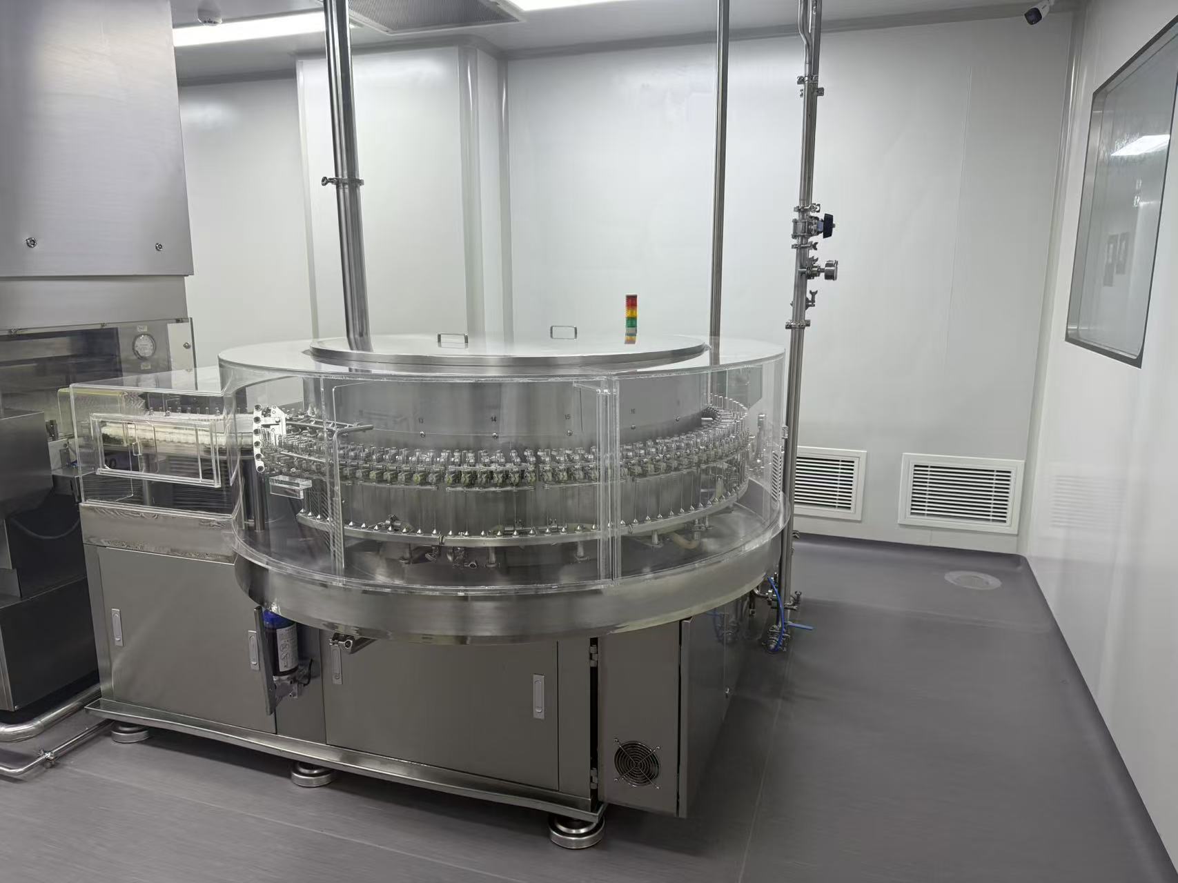 Independent Rinsing 5ml Sterilizing Filling Sealing Ampoule Line, 10000 pcs/h Environmental Monitoring AGF-6S