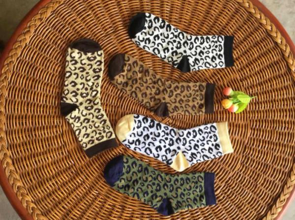 Cotton School Socks Asian Boy Colorful Socks Girl Jacquard Crew Sock