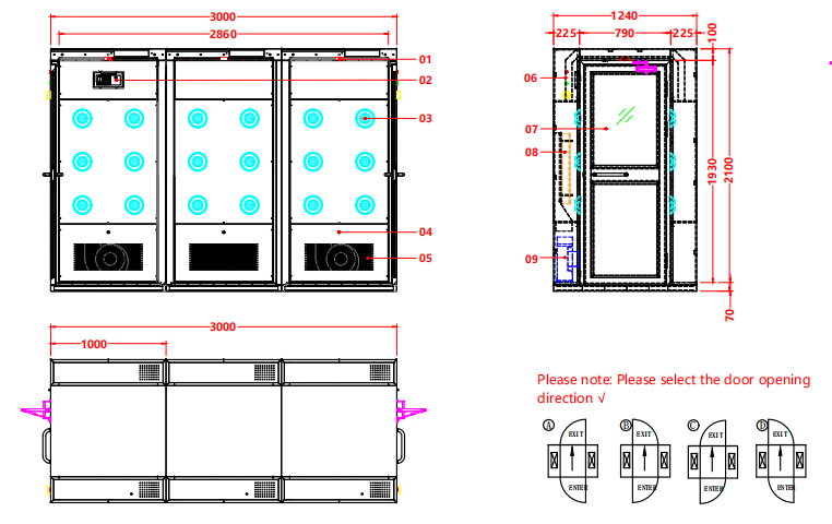 GMP-Compliant Multi Air Shower | 201 Steel & Extra-Large Capacity