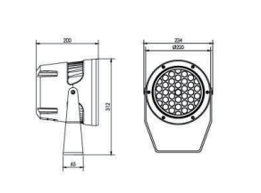 Портативные на открытом воздухе промышленные света потока 50В СИД ИП65/света потока 60В/75В Диммабле