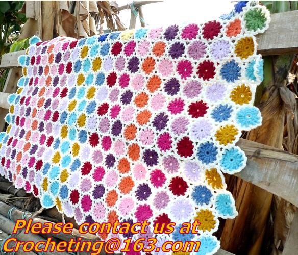 Crochet Vintage Throw Blankets Hand-Woven Bedspread Bedcover Home Decorate Bed/sofa Blanke