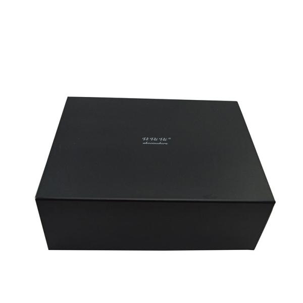 Custom Printed Foldable Black Cardboard Gift Boxes With Lids | Cardboard Gift Packaging Boxes