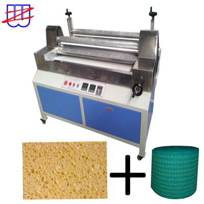 AC380/50HZ máquina de laminação de espuma de cortar esponja de cozinha para linha de produção de espuma