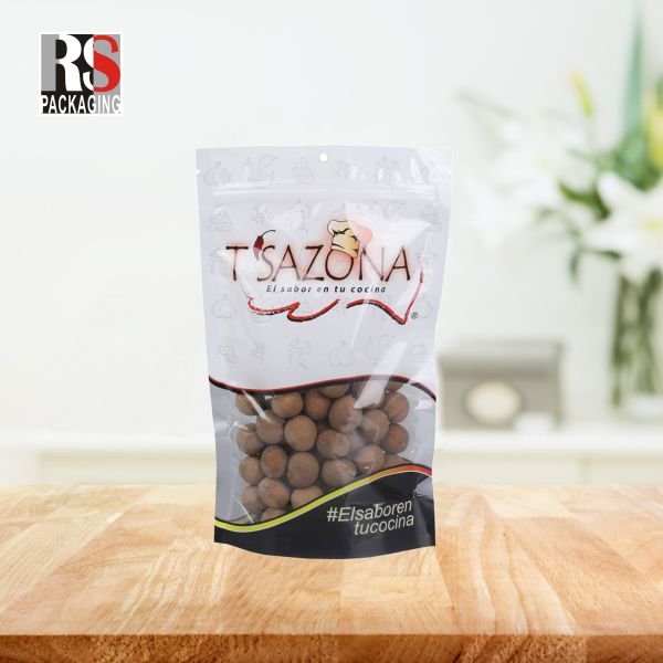 Smell Proof Laminated Poly Bag Bopp Plastic Poly Bag Heat Seal For Chocolate Packaging