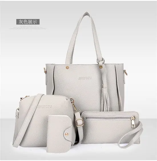 NATIONAL Style Unisex PU Leather Crossbody Bag with Large Capacity and Lychee Pattern