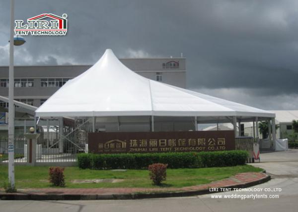 Waterproof White Color High Peak Tents / Wedding Reception Tent For Outdoor Event Party
