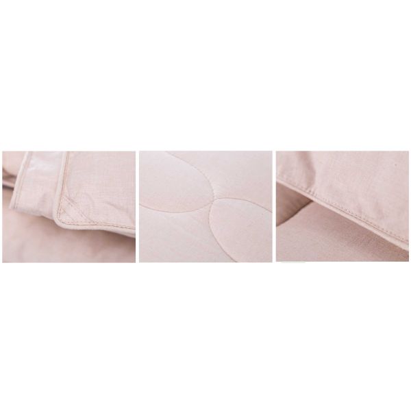 Light Pink Down Alternative Comforter Twin / Queen / King Size 100% Cotton Material