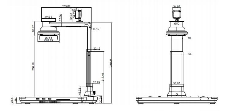 Mingtech High Speed Document Scanner , USB2.0 Desktop Receipt Scanner