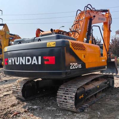 Used Hyundai Crawler Excavator R220-9s Excavator 1.0m3 Bucket Capacity For Construction