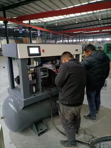 O laser que corta 4In1 11kw 15hp integrou o compressor de ar do parafuso de 16 barras