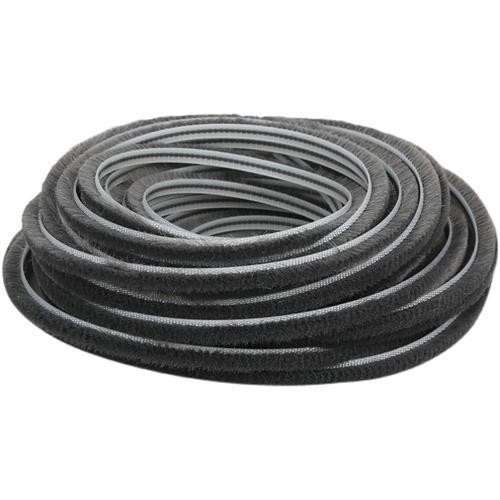 Modern Design Interior Decoration Accessories Adhesive Door Seal Weather Stripping Pile Weather Strip for Window BLACK