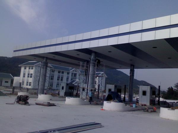 Trusses de tubos de aço de comprimento para estações de pedágio