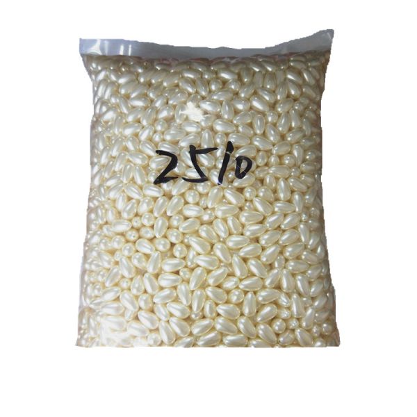 Teardrop Abs Plastic Loose Faux Pearl Bead for Decorating in Bulk
