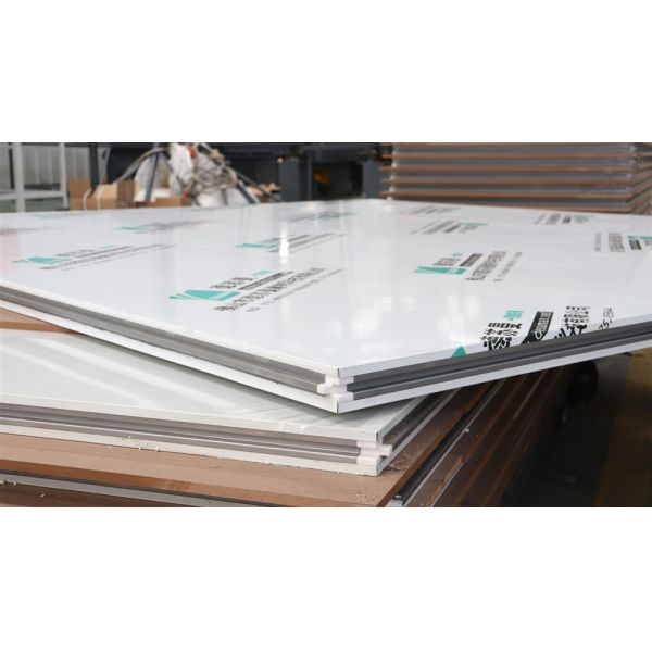 Stainless Steel Rock Wool Sandwich Panel Hand Make Sandwich Panel For Food Factory