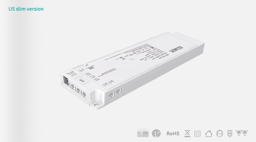 ETL Certified US Under Cabinet LED Driver 30W 60W 6PIN Output with Surge Protection