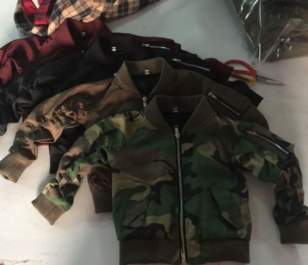 2019 Fashionable Nylon Childs Bomber Jacket , Kids Flight Jacket Long Sleeve