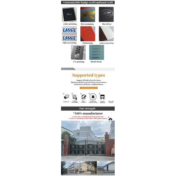 Boîte à bijoux en cuir en PU de taille personnalisée pour petits voyages Portable et fonctionnel