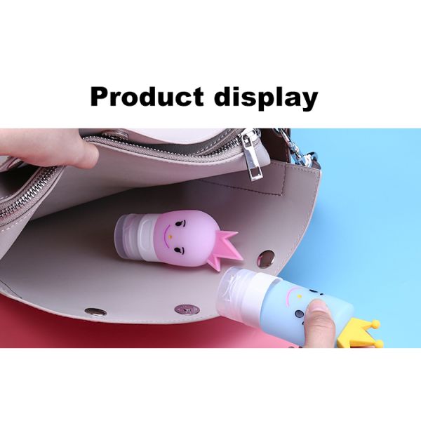 Бутылки перемещения силикона мультфильма 40ml качества еды пустые