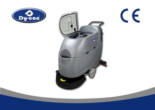 Single Brush Walk Behind Floor Sweeper Scrubber , Factory Cleaning Equipment