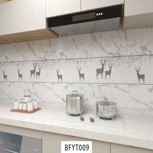 Easy to Install 3D Tile Sticker Self-Adhesive PVC Backsplash Wallpaper for
