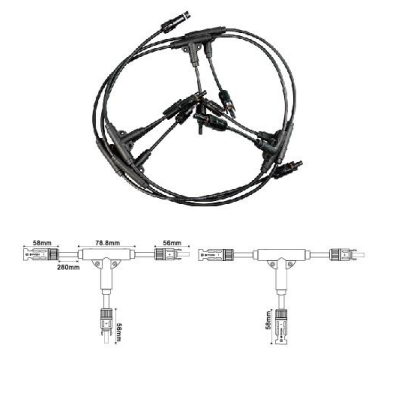 Коннектор от X до 1 Y IP67 PV004-XT1 Стандарт IEC 62852:2014/CE