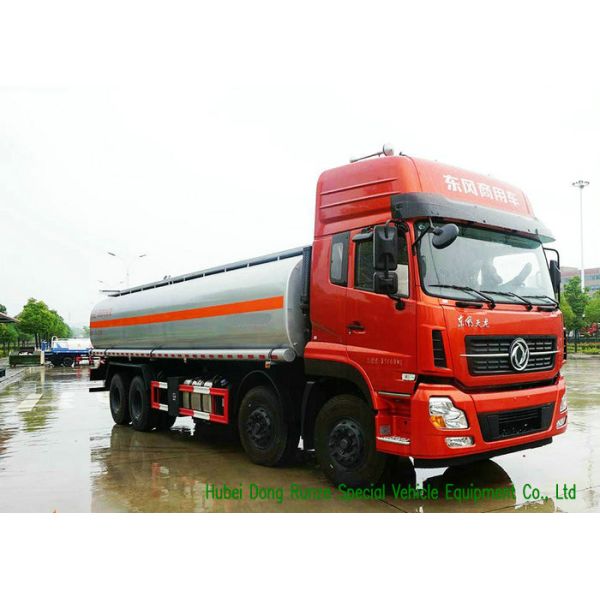DFAC Aluminium Alloy Oil Liquid Tank Truck 28000 - 32000L Loading Capacity