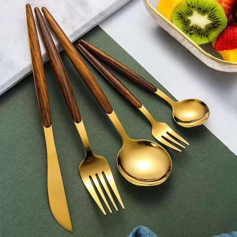 Melamine Dinnerware Spoon Fork Knife Chopsticks Kit