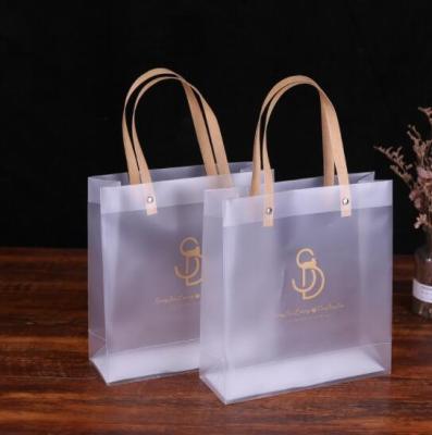 PP PVC Translucent Tote Bag 40x11x35cm Recycled For Shopping