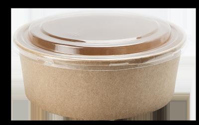 Eco-Friendly Disposable Food Grade Bamboo Salad Paper Bowls With Lids
