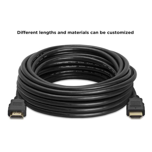 Золото покрыло HDMI мужское к мужскому кабелю 3D 1080P 2160P 4K 1M 1.5M 2M 3M 5M 10M 15M 20M 25M